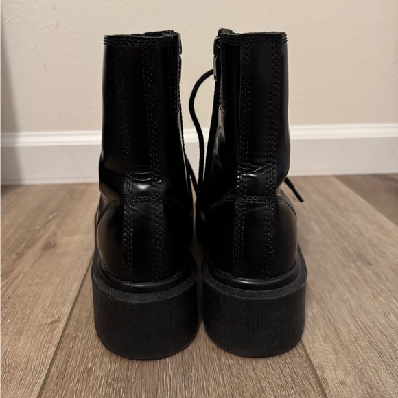 Jeffrey Campbell Black Combat Boots- size 9 - Picture 3 of 7